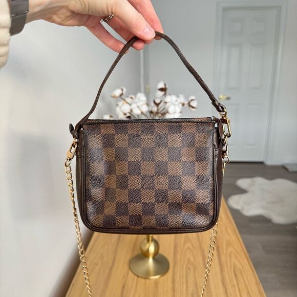 ✅AUTHENTIC✅LOUIS VUITTON TRUTH EBENE POUCH - Picture 3 of 14